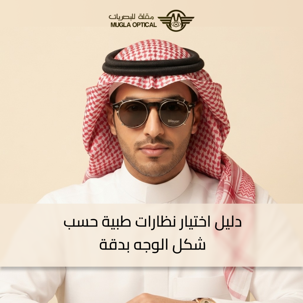 نظارات طبية حسب شكل الوجه