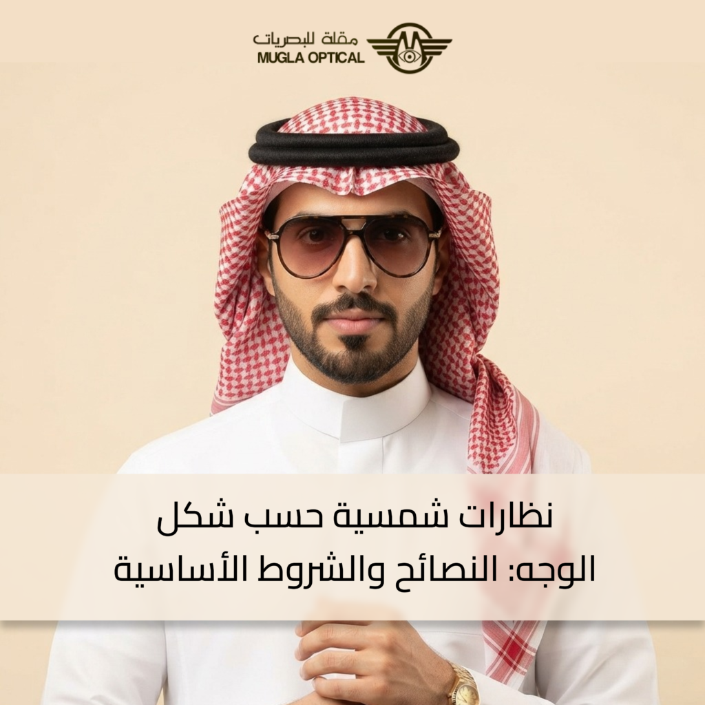 نظارات شمسية حسب شكل الوجه